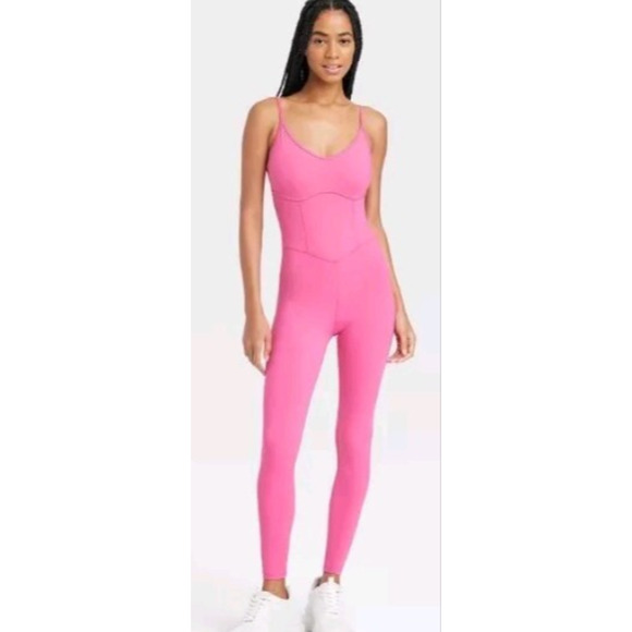 Women's Corset Bodysuit - JoyLab Pink Size XS NEW - Picture 1 of 6